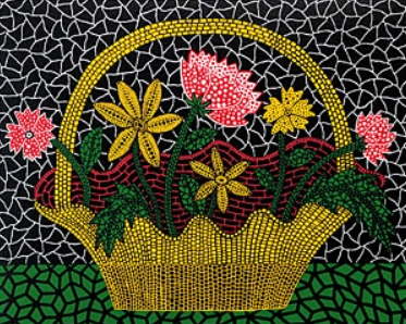 花カゴ 草間彌生